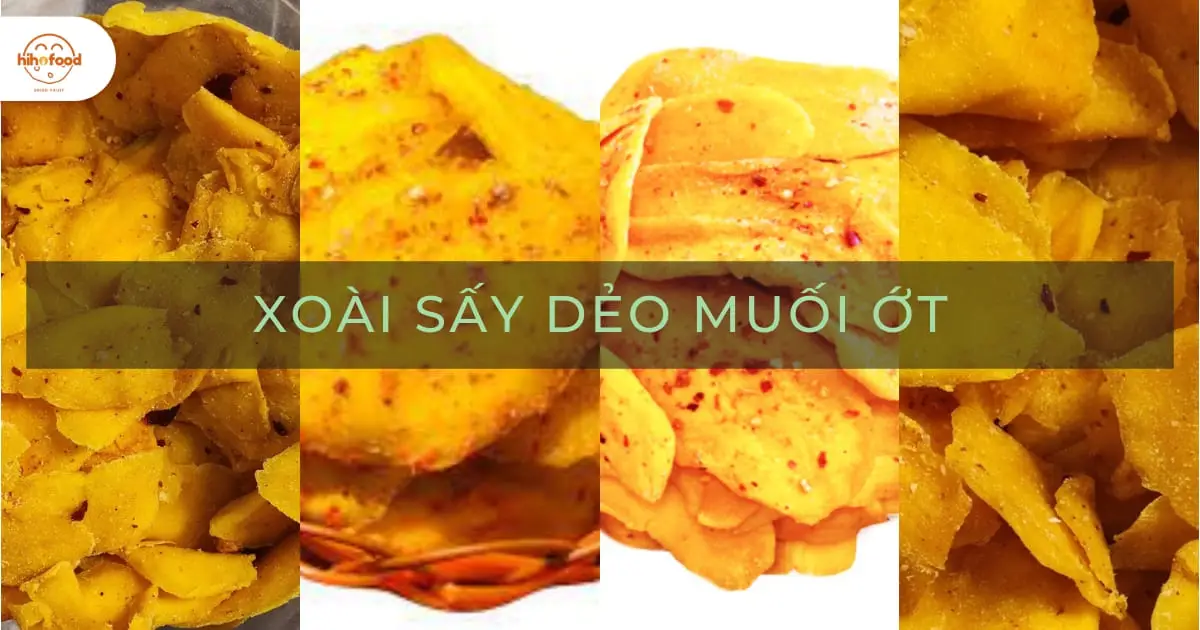 Xoài Sấy Dẻo Muối Ớt HiHo Food – Chua Cay Mặn Ngọt, Ngon Khó Cưỡng